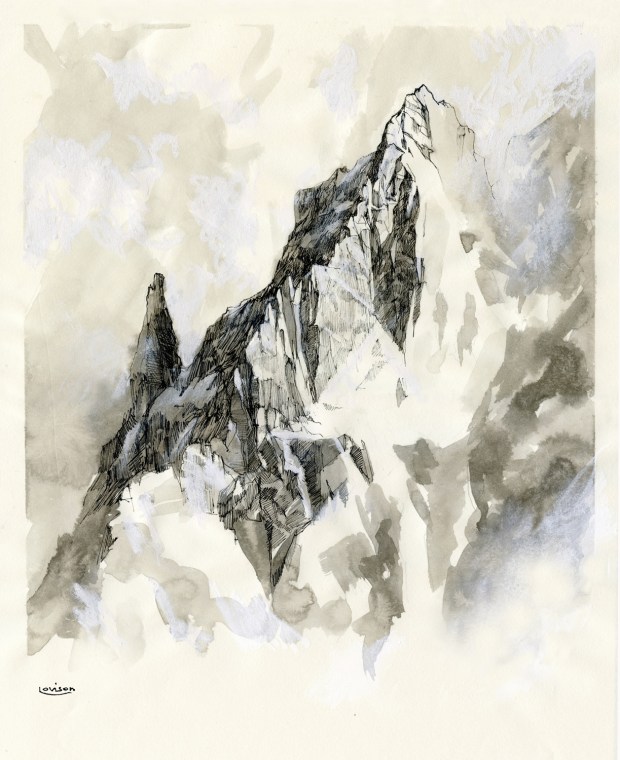 La parete nord dei Grands Charmoz China, 2016